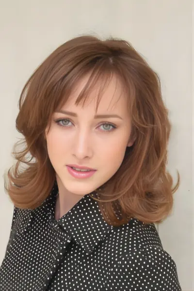 Klasický polodlhý účes s ofinou z kaderníctva Môj salón Bratislava